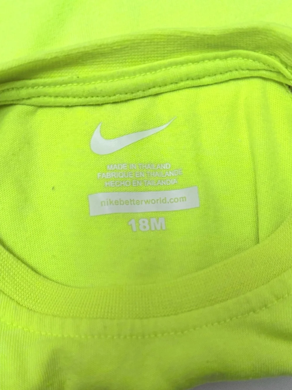 Nike Neon Yellow & Lavender Girls Athletic Top and Skirt Set - Picture 3 of 6